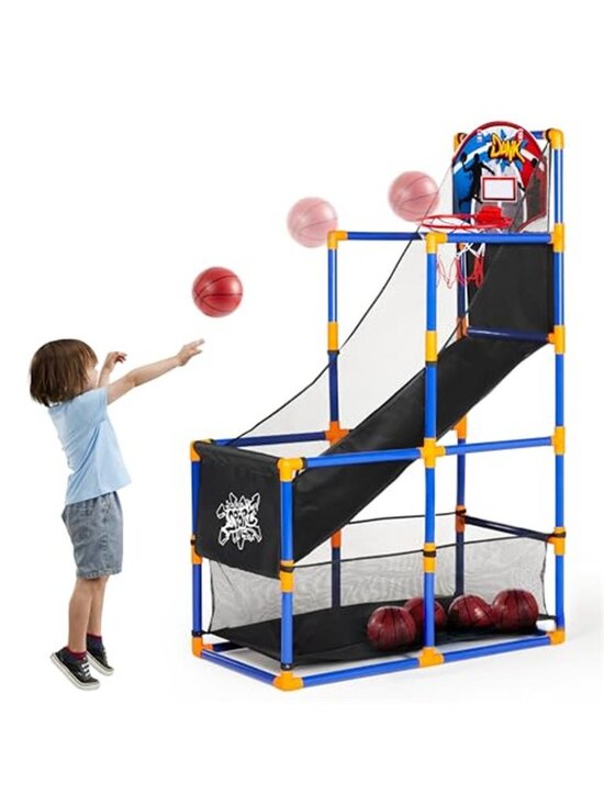 Other - Arcade Basketball Game Set with 4 Balls and Hoop for Kids 3+ Years Old Indoor